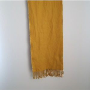 Yellow cashmere scarf